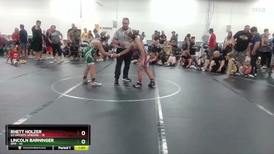 92 lbs Round 3 (4 Team) - Lincoln Barninger, OMP vs Rhett Holzer, U2 Upstate Uprising