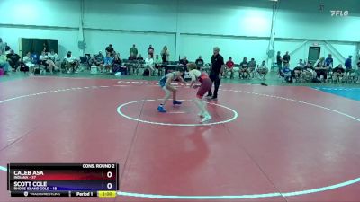 114 lbs 2nd Wrestleback (16 Team) - Caleb Asa, Indiana vs Scott Cole, Rhode Island Gold