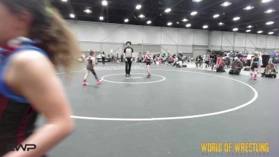 55 lbs 3rd Place - Kya Kincannon, Sisters On The Mat OK Teal vs Rikki Olsen, Mojo K-6