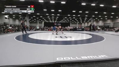 132 lbs Champ. Rd Of 64 - Renzo Gann, Team Gann Wrestling vs Anthony Saldana, MTC - MANTANONA TRAINING CENTER