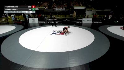 80 lbs Champ. Rd Of 32 - Dominic Lopez, Monster Garage Wrestling vs Quintin Faull, The Valley Wrestling Club