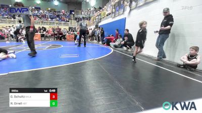 66 lbs Rr Rnd 2 - Grayson Schultz, Oklahoma Phantom Wrestling Club vs Reins Orrell, HBT Grapplers