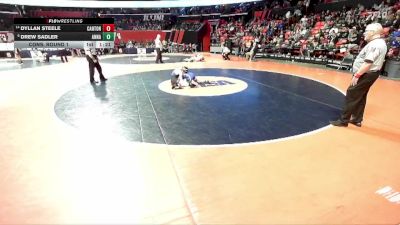 1A 126 lbs Cons. Round 1 - Dyllan Steele, Canton vs Drew Sadler, Anna (A.-Jonesboro)