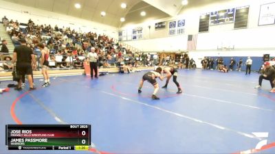 138 lbs Champ. Round 3 - James Passmore, Warriors vs Jose Rios, Friendly Hills Wrestling Club