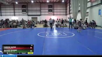 70 lbs Round 4 (8 Team) - Rayden Nuanez, BEASTWORKS WC vs Carson Raper, ALABAMA ELITE