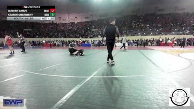 94 lbs Round Of 64 - Walker Lahue, Mustang Middle School vs Keaton Chernisky, Broken Arrow