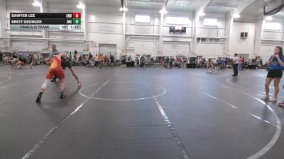 115 lbs Finals (2 Team) - Brett Georger, Jungle WC vs Sawyer Lee, CrossRoads Wrestling