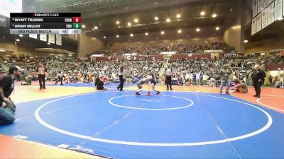 90 lbs 3rd Place Match - Wyatt Truong, Pottsville Apache Youth Wrestling vs Uriah Miller, Saints Wrestling Club