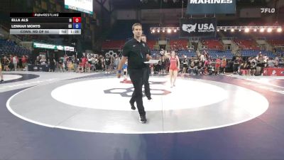 110 lbs Cons. Rd Of 64 - Ella Als, IA vs Lennah Monts, KS