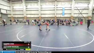 130 lbs Quarterfinal - Saoirse Cook, Alaska vs KacieJean Nicholes, Utah