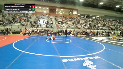 U23 Women - 65 lbs Champ. Round 2 - Brooke Schuenemann, WI vs Maddie Kubicki, MO