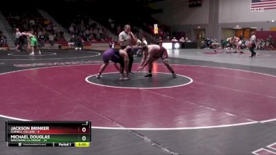 285 lbs Finals (2 Team) - Michael Douglas, Wisconsin-La Crosse vs Jackson Brinker, Cornell College