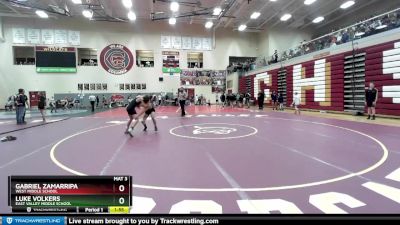 121 lbs Cons. Semi - Gabriel Zamarripa, West Middle School vs Luke Volkers, East Valley Middle School