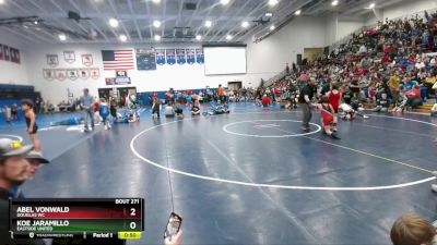 71 lbs Cons. Semi - Koe Jaramillo, Eastside United vs Abel VonWald, Douglas WC