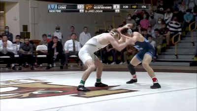 174 pounds - Nick Fine, Columbia vs Jake Logan, Lehigh
