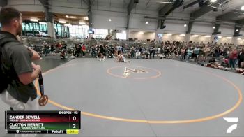 92 lbs Cons. Round 1 - Zander Sewell, Wesley Club Wrestling vs Clayton Merritt, Warrior Trained Wrestling