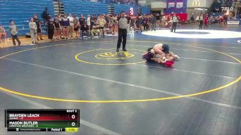150 lbs Semis (4 Team) - Mason Butler, Christian Brothers vs Brayden Leach, Summit