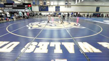 106 lbs Round Of 16 - Zachary Paris, Smitty's Barn vs Luke Crist, Bishop Hendricken