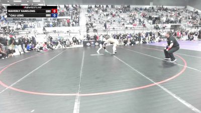 55 kg Quarters - Waverly Kanelong, Golden Bear Wrestling Club vs Cali Leng, Iowa Womens Wrestling Club