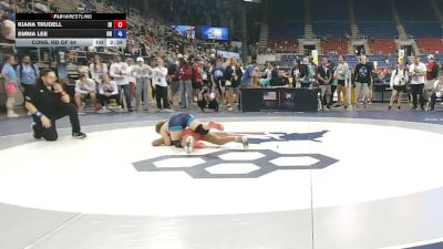 130 lbs Cons. Rd Of 64 - Kiana Trudell, Idaho vs Emma Lee, Oregon
