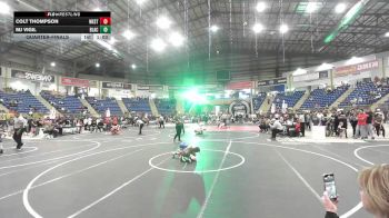 61 lbs Quarterfinal - Colt Thompson, Western Nebraska Elite vs Mj Vigil, Black Fox Wrestling Academy