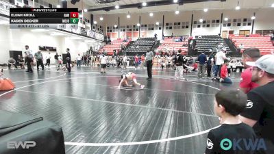 61 lbs Consi Of 4 - Elijah Kroll, Raw Wrestling Club vs Kaden Decker, Mojo Grappling Academy