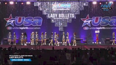 The California All Stars - San Marcos - Lady Bullets [2025 L6 Senior - XSmall Day 1] 2025 USA All Star Cheer Super Nationals