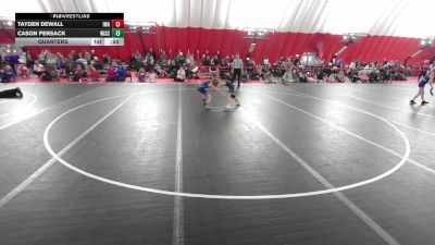 12U Boys - 74 lbs Cons. Round 1 - Cason Persack, Wisconsin vs Tayden DeWall, Ironhawk Wrestling Academy