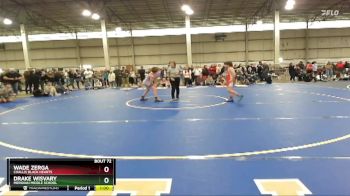 100 lbs Cons. Round 5 - Wade Zerga, Challis Black Hearts vs Drake Wisvary, Meridian Middle School