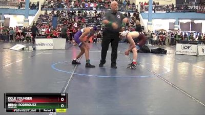 106 lbs Cons. Round 6 - Kole Younger, Marsh Valley vs Brian Rodriguez, Century