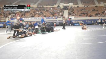 128-D3 Champ. Round 1 - Jayden Espinoza, Yuma High School vs Zy`Chaun Little, Thunderbird High School