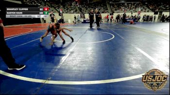 49 lbs Consi Of 8 #2 - Brantley Clipper, Norman Grappling Club vs Easton Hans, Lions Wrestling Academy