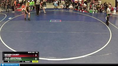 70 lbs 2nd Place Match - Cruz Armstrong, Sublime Wrestling Academy vs Bryken Causey, Shootbox