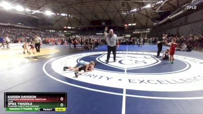 70 lbs Quarterfinal - Spike Twaddle, Punisher Wrestling Company vs Karsen Davisson, Okanogan Underground Wrestling Club