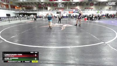 285 lbs Cons. Round 5 - Christopher York, Missouri Valley vs Kobe Kaminski, Unattached