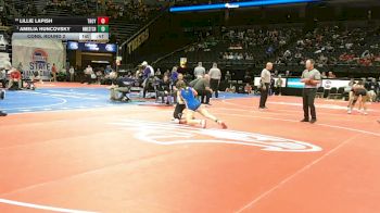 120 Class 2 lbs Cons. Round 2 - Lillie Lapish, Troy Buchanan vs Amelia Huncovsky, Northwest