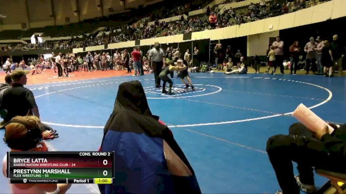 72 lbs Cons. Round 2 - Bryce Latta, Raider Nation Wrestling Club vs Prestynn Marshall, Flex Wrestling