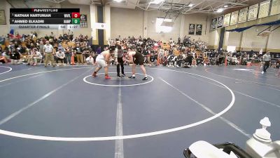 285 lbs Quarterfinal - Nathan Hartunian, Wayland vs Ahmed Elkadri, Hampden Charter High