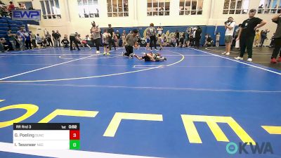 43 lbs Rr Rnd 3 - Gunner Poeling, Duncan Demon Wrestling vs Isaac Tessneer, Norman Grappling Club