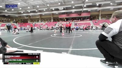 70 lbs Cons. Round 5 - Brooklynn Cline, Salina vs Emerson Carey, Augusta