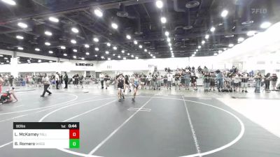 90 lbs Consi Of 4 - Liam McKamey, Falls Academy vs Brody Romero, Wrestling Academy Of The Rockies