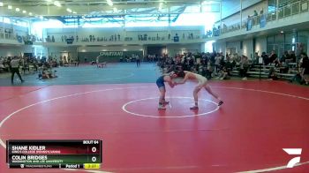 149 lbs Champ. Round 1 - Shane Kidler, King`s College (Pennsylvania) vs Colin Bridges, Washington And Lee University