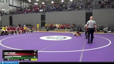 160 lbs Semis & 1st Wrestleback (8 Team) - Joey Pierre, Evansville Mater Dei vs Jackson Edwards, Cathedral