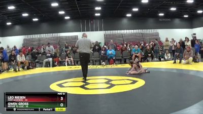 60 lbs 2nd Wrestleback (8 Team) - Leo Riesen, Fort Hammers vs Gwen Gross, Refuse To Lose