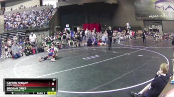 80 lbs Round 1 (4 Team) - Brogan Dirks, Kansas Python vs Cayden Scharf, North Dakota 1