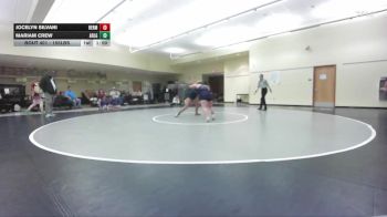 155lbs Champ. Round 1 - Mariam Crew, Arlington (Girls) vs Jocelyn Silvani, Hermiston (Girls)