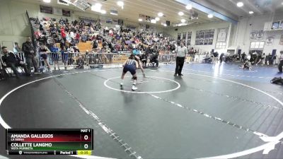 115 lbs Cons. Round 4 - Amanda Gallegos, La Serna vs Collette Langmo, Vista Murrieta