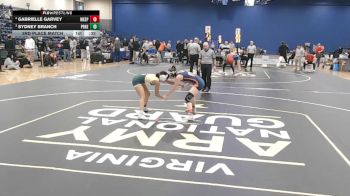 100 lbs 3rd Place Match - Gabrielle Garvey, West Springfield vs Sydney Branch, Prince George