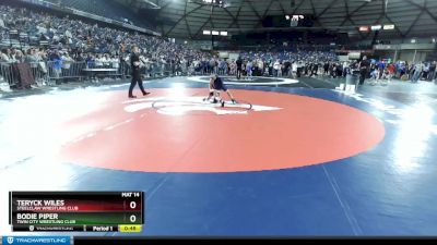 97 lbs Cons. Round 1 - Teryck Wiles, Steelclaw Wrestling Club vs Bodie Piper, Twin City Wrestling Club