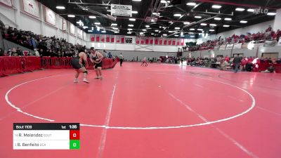 285 lbs Round Of 16 - Roberto Melendez, South Hadley vs Brady Benfeito, Bristol County/Dighton Rehoboth